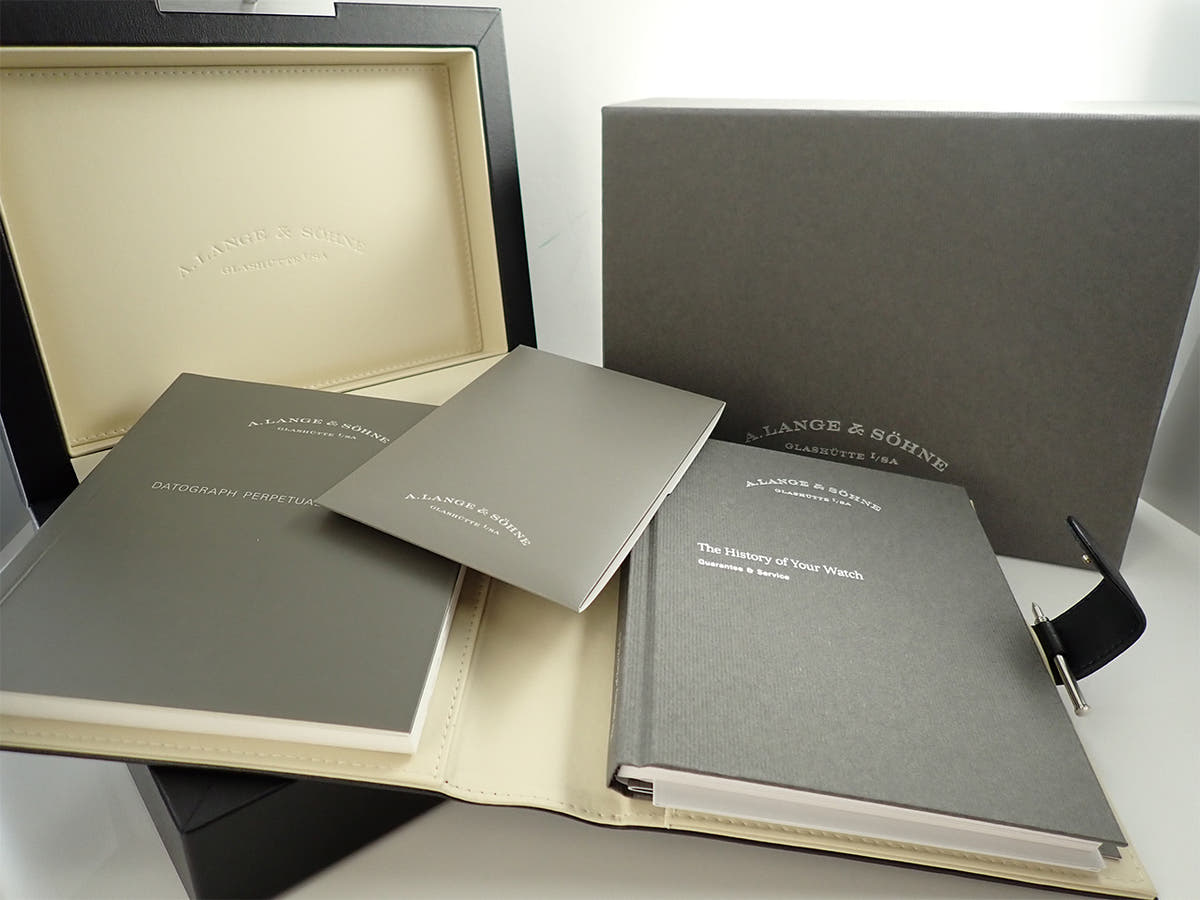 A.ランゲ＆ゾーネ ダトグラフ パーペチュアル Ref.410.038 グレー文字盤 美品 5Z261208