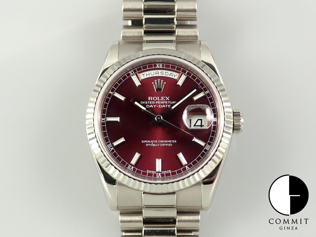 Rolex Day-Date Cherry Dial D Series &lt;Warranty, Box, etc.&gt;