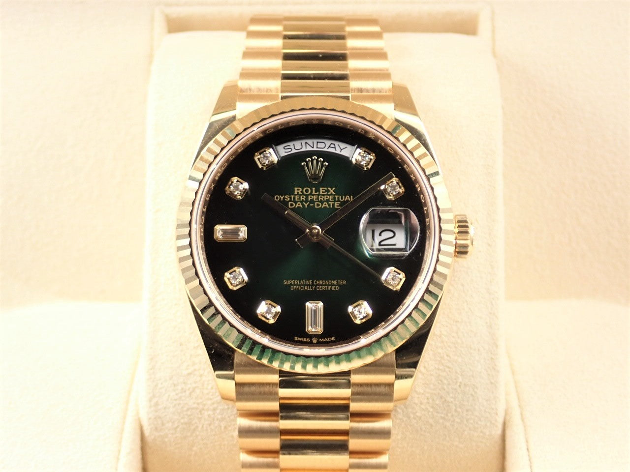 Rolex Day-Date 36 10P Diamond &lt;New Warranty Box etc.&gt;