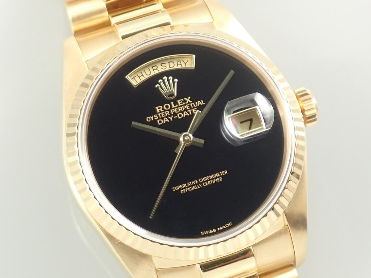 ロレックス デイデイト Ref.18038 オニキス文字盤 美品 150P4890