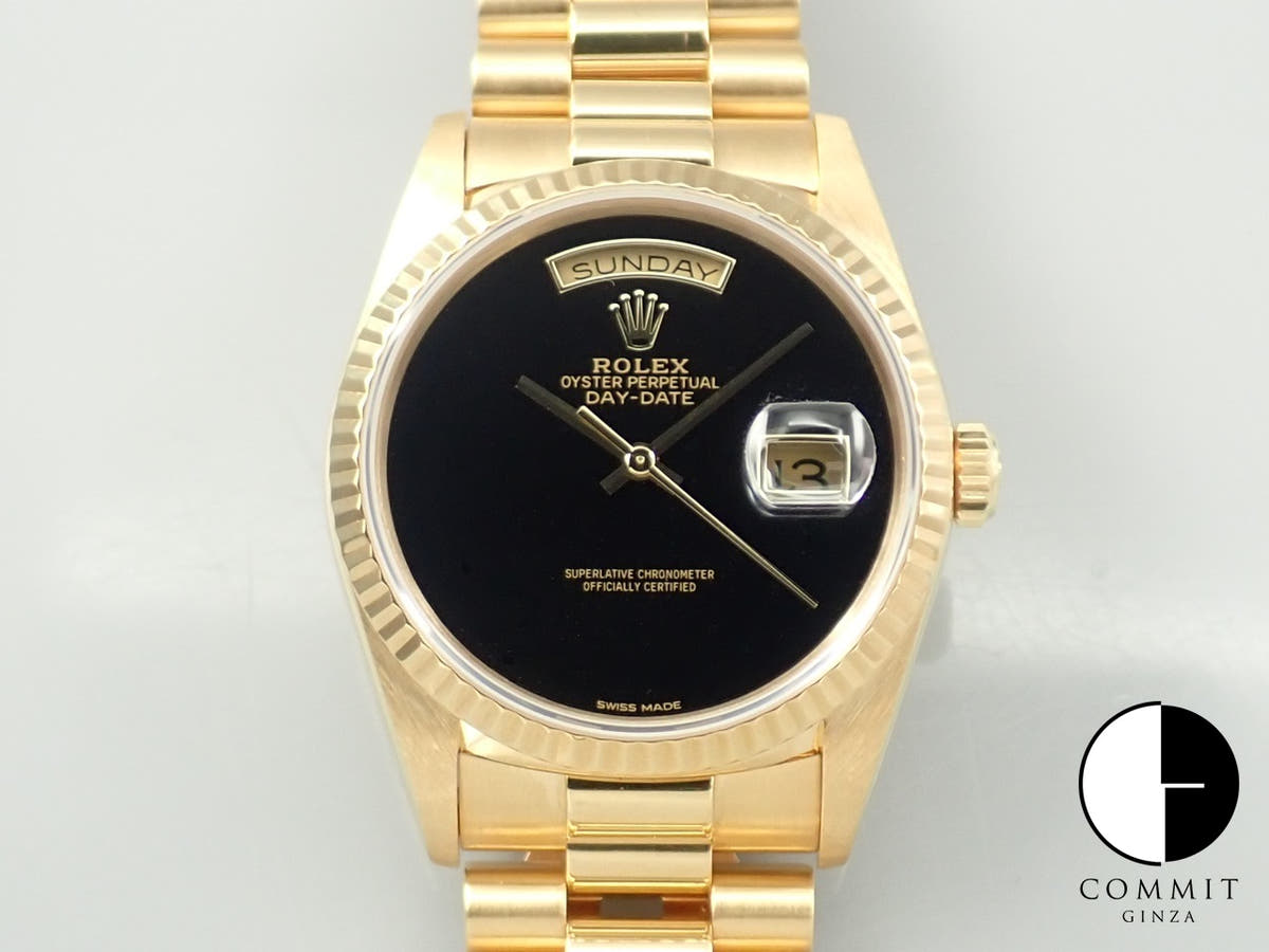 ロレックス デイデイト36 Ref.18238 オニキス文字盤 美品 854KSMAA