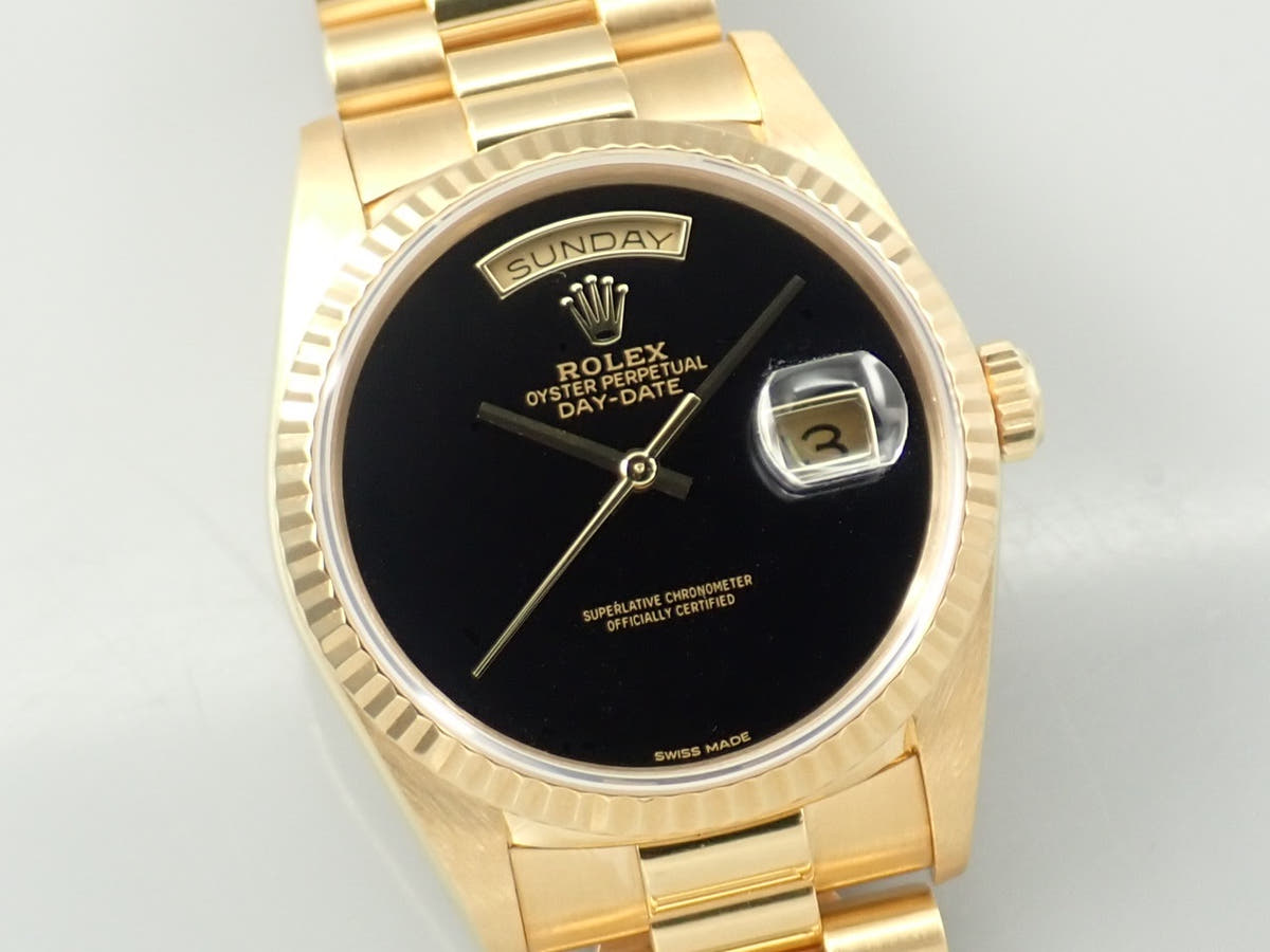 ロレックス デイデイト36 Ref.18238 オニキス文字盤 美品 854KSMAA