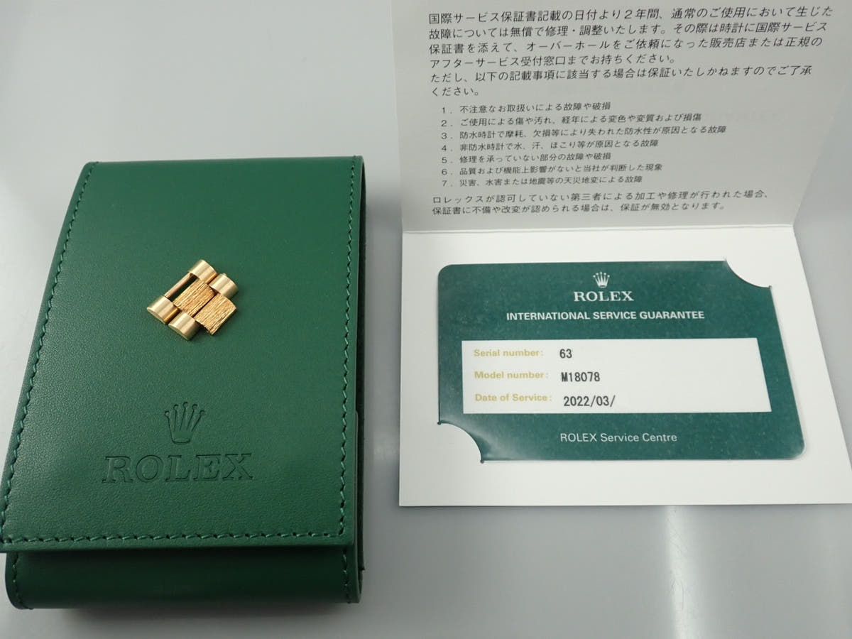 ロレックス デイデイト Ref.18078 オニキス文字盤 中古 AP351X3P