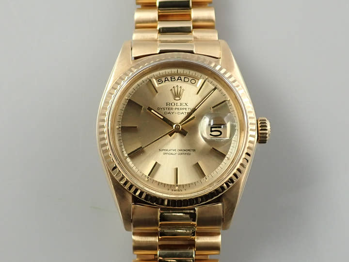 Rolex Day-Date 36 Ref. 1803 Yellow Gold Champagne Dial Pre-owned A25UVHHT