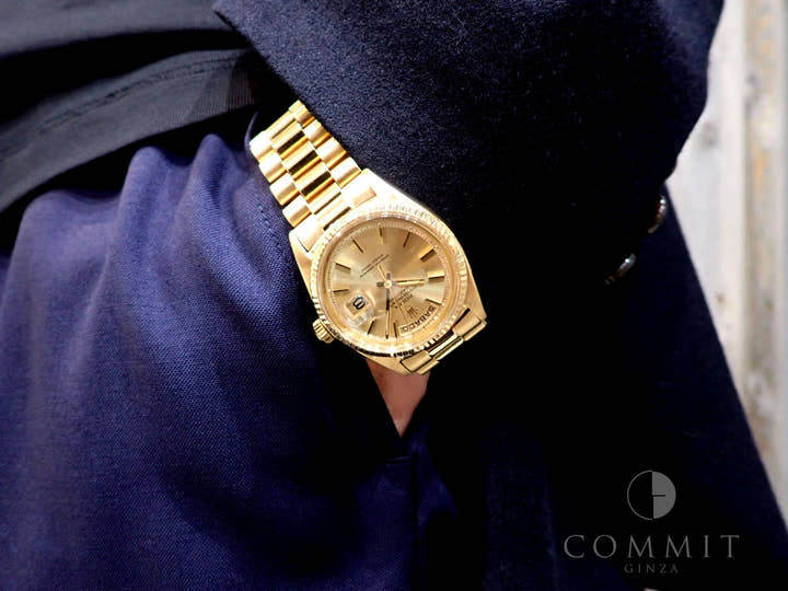 Rolex Day-Date 36 Ref. 1803 Yellow Gold Champagne Dial Pre-owned A25UVHHT