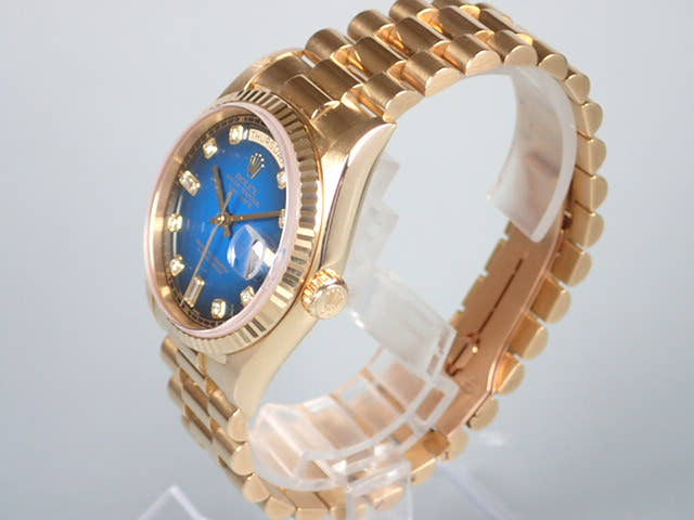 ロレックス デイデイト Ref.18238 ブルーグラデーション文字盤 中古 day-date-19