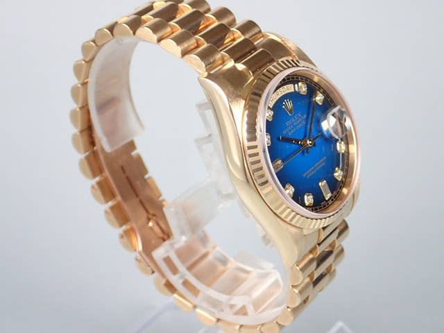 ロレックス デイデイト Ref.18238 ブルーグラデーション文字盤 中古 day-date-19