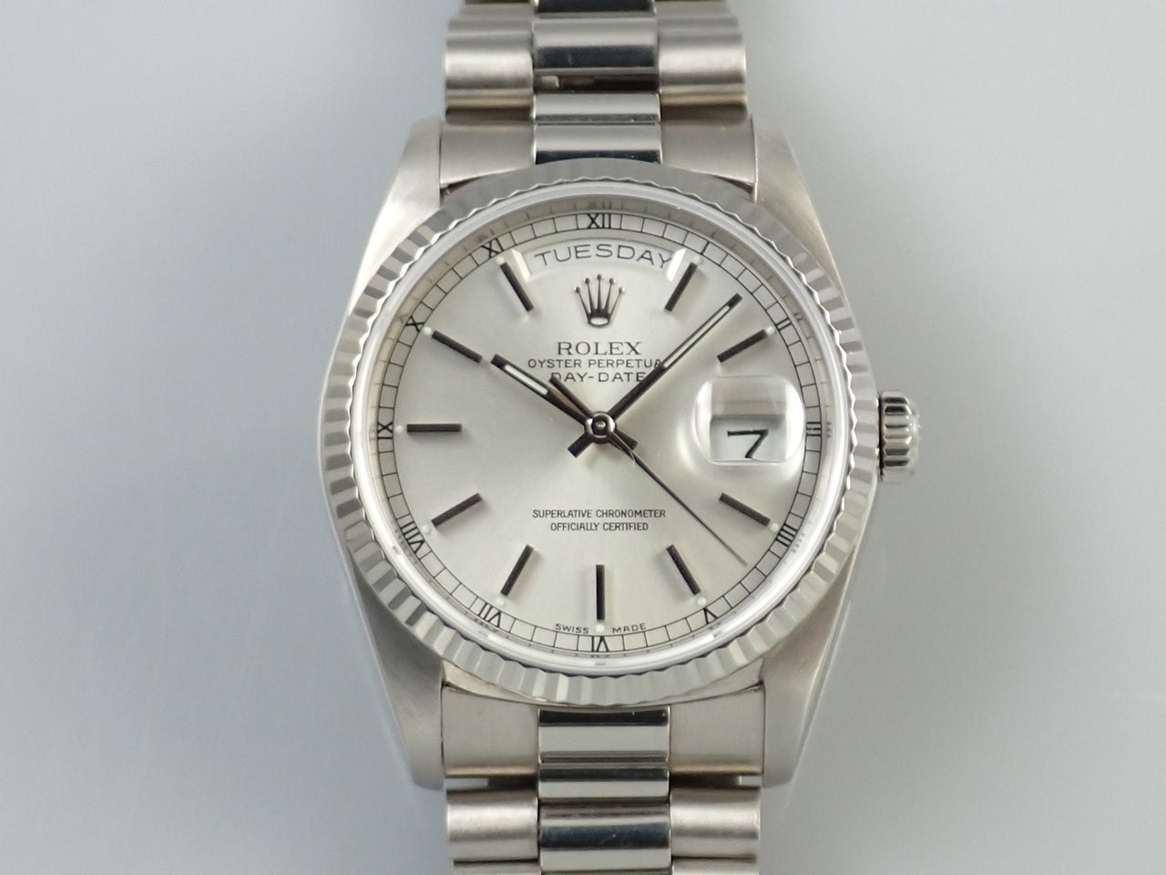 ロレックス デイデイト36 18239 シルバー 中古 684X3TYH ｜高級