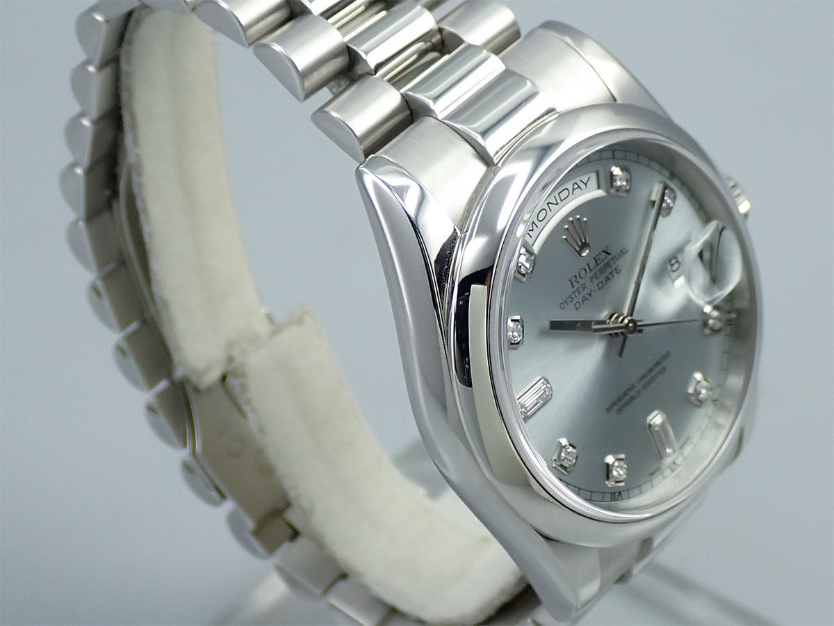 ロレックス デイデイト36 Ref.118206A アイスブルー文字盤 美品 50U8RAPY