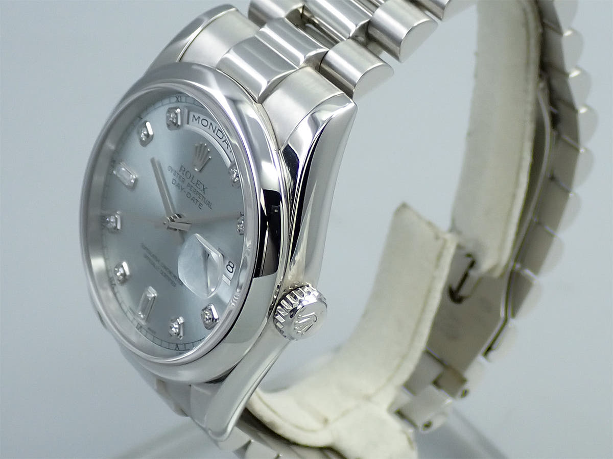 ロレックス デイデイト36 Ref.118206A アイスブルー文字盤 美品 50U8RAPY