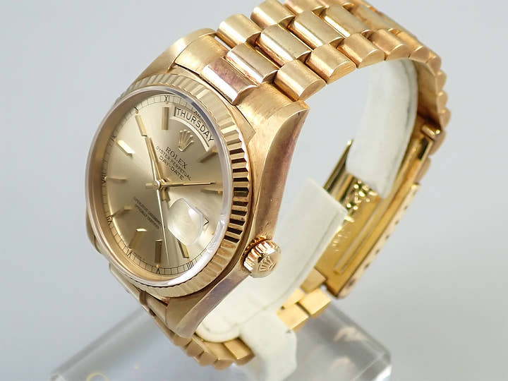 Rolex Day-Date 36 Ref. 18038 Yellow Gold Champagne Dial