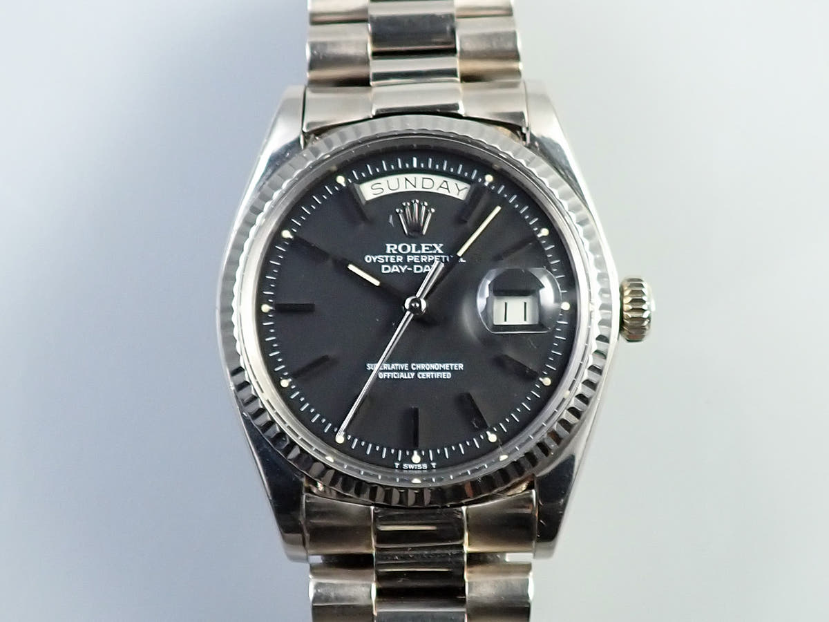ロレックス デイデイト Ref.1803 ブラック文字盤 中古 7L6T7F8R