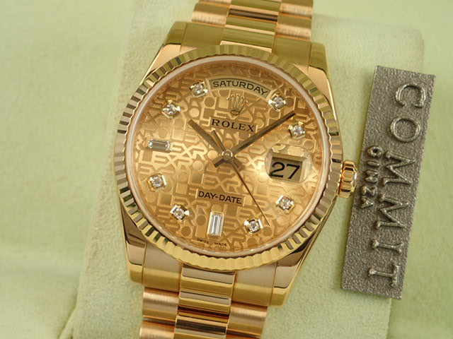 Rolex Day Date Computer 10P Diamond Dial Random