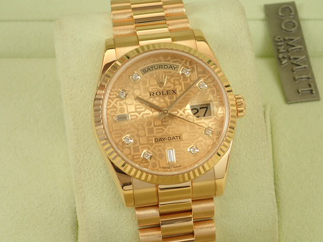 Rolex Day Date Computer 10P Diamond Dial Random