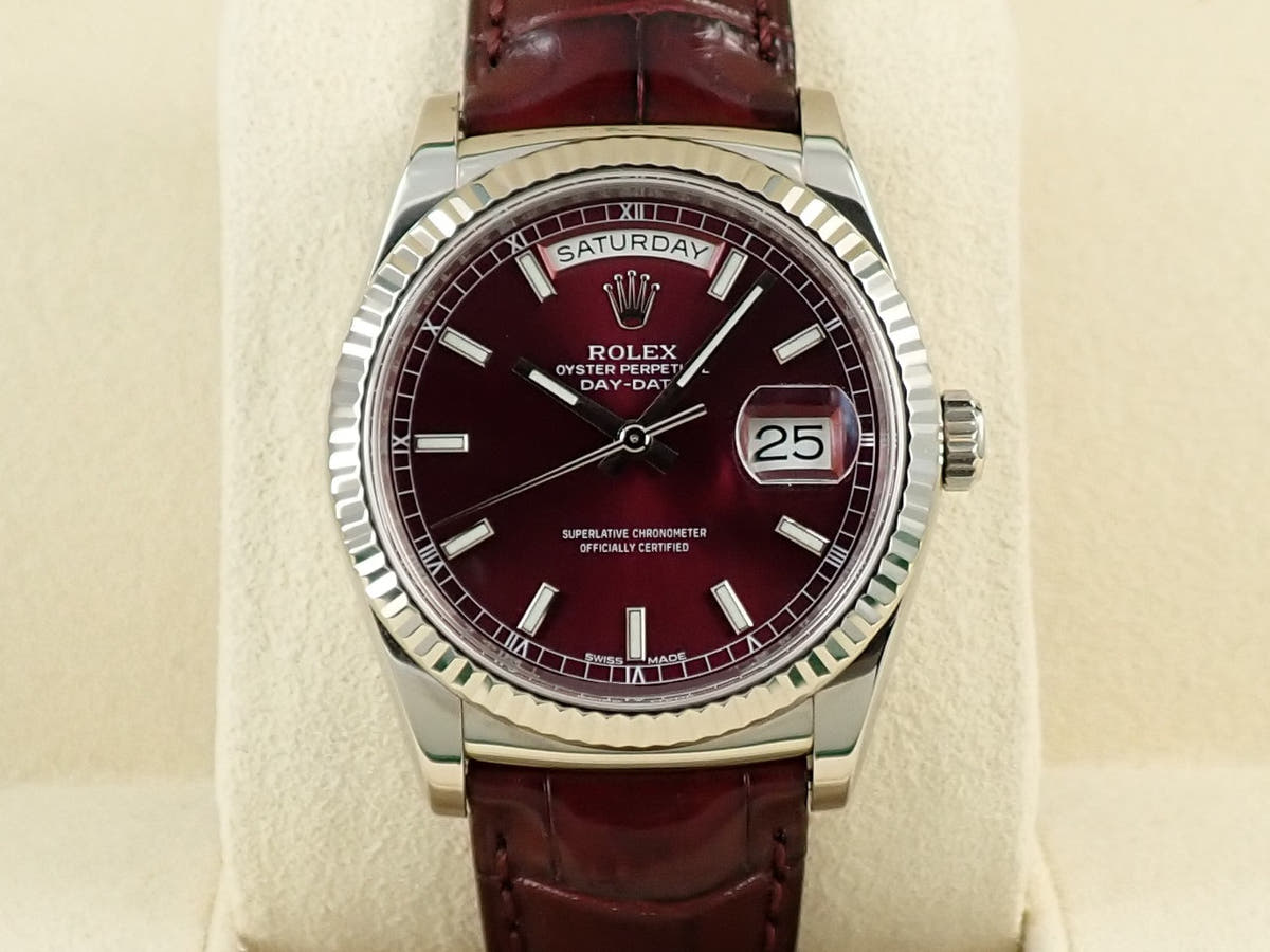 ロレックス デイデイト Ref.118139 チェリー文字盤 美品 ZY08Z060