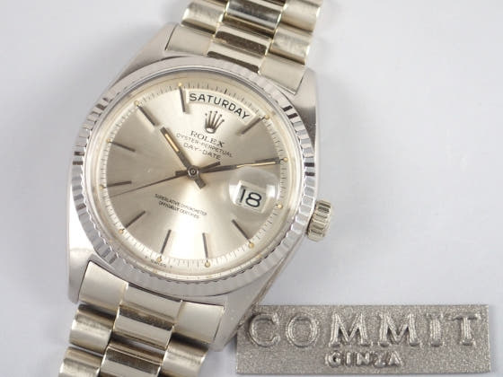 ロレックス デイデイト Ref.1803 シルバー文字盤 中古 day-date-2