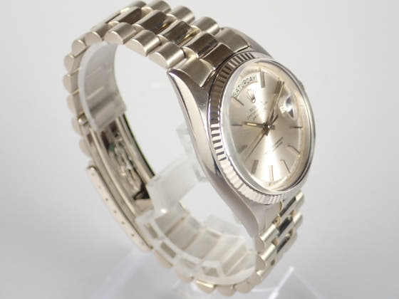 ロレックス デイデイト Ref.1803 シルバー文字盤 中古 day-date-2