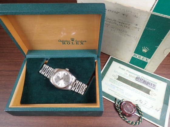 ロレックス デイデイト Ref.1803 シルバー文字盤 中古 day-date-2