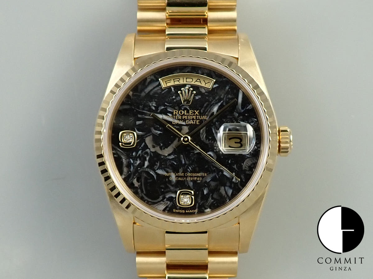 Rolex Day-Date 36 Ref. 18238 2BR Yellow Gold Ammonite Dial