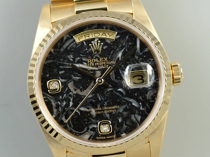 Rolex Day-Date 36 Ref. 18238 2BR Yellow Gold Ammonite Dial