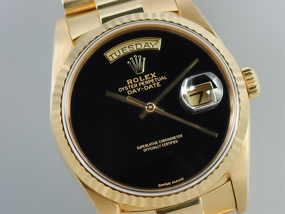 ロレックス デイデイト36 Ref.18238 オニキス文字盤 美品 4329YK72
