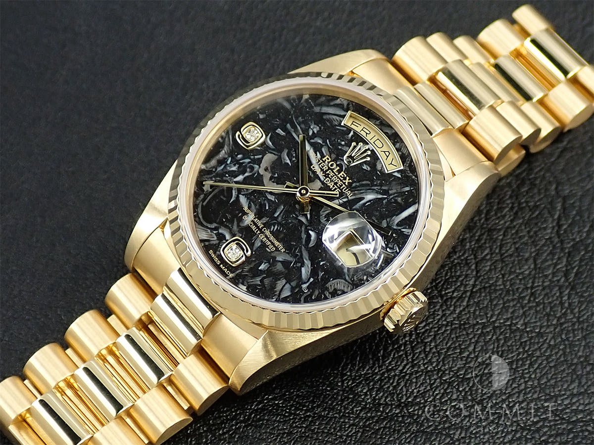 ロレックス デイデイト36 Ref.18238 アンモナイト文字盤 中古 160UPWJU