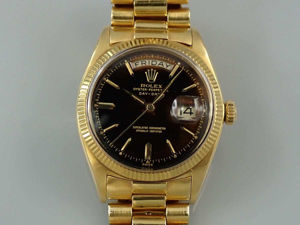 ロレックス デイデイト36 Ref.1803 ブラック文字盤 中古 2Z68ZVLC
