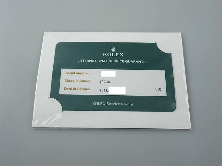 ロレックス デイデイト36 Ref.18238NGE イエローゴールド ホワイトシェル文字盤