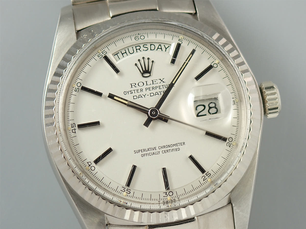 ロレックス デイデイト36 Ref.1803 シルバー文字盤 中古 5A9FTVXL