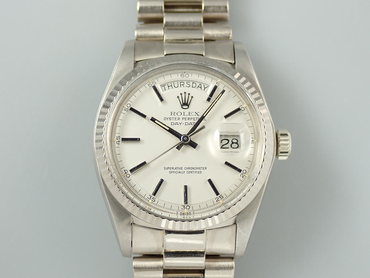 ロレックス デイデイト36 Ref.1803 シルバー文字盤 中古 5A9FTVXL
