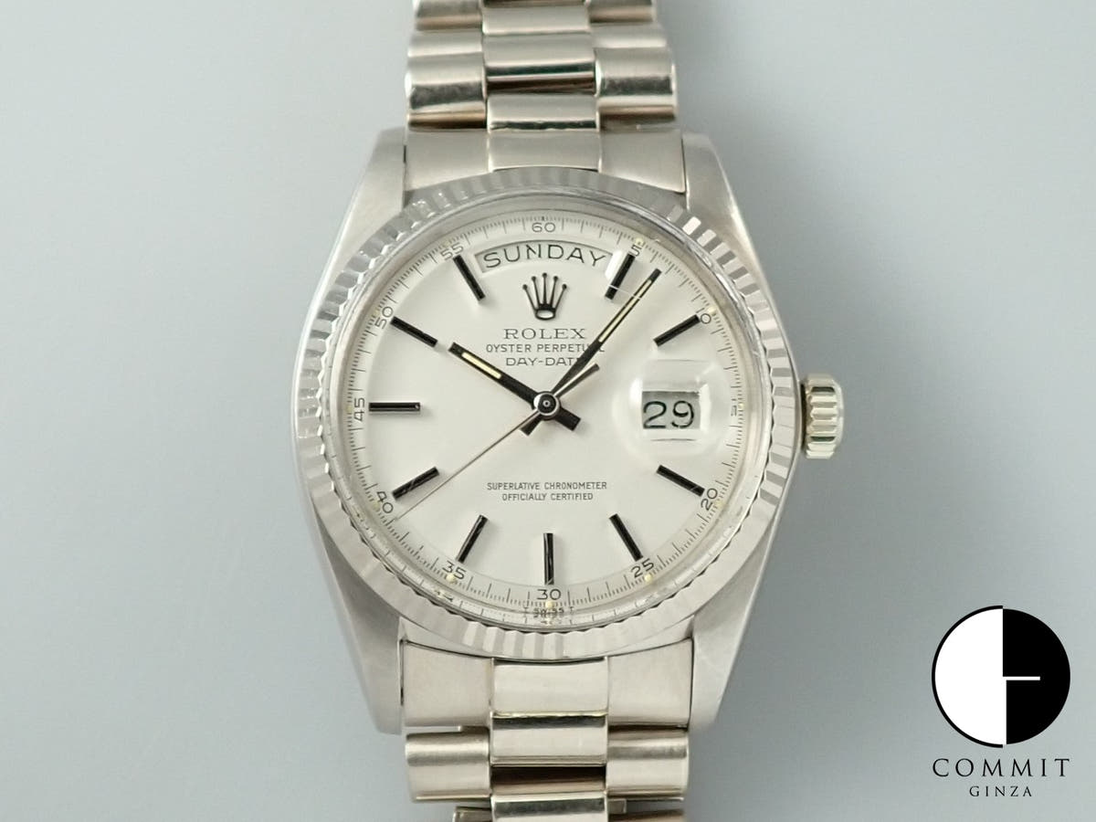 ロレックス デイデイト36 Ref.1803 シルバー文字盤 中古 6T37PAUL