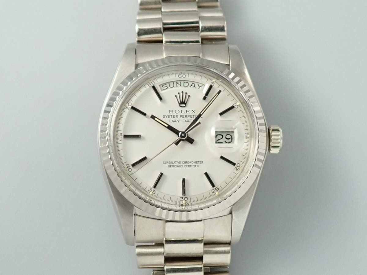 ロレックス デイデイト36 Ref.1803 シルバー文字盤 中古 6T37PAUL