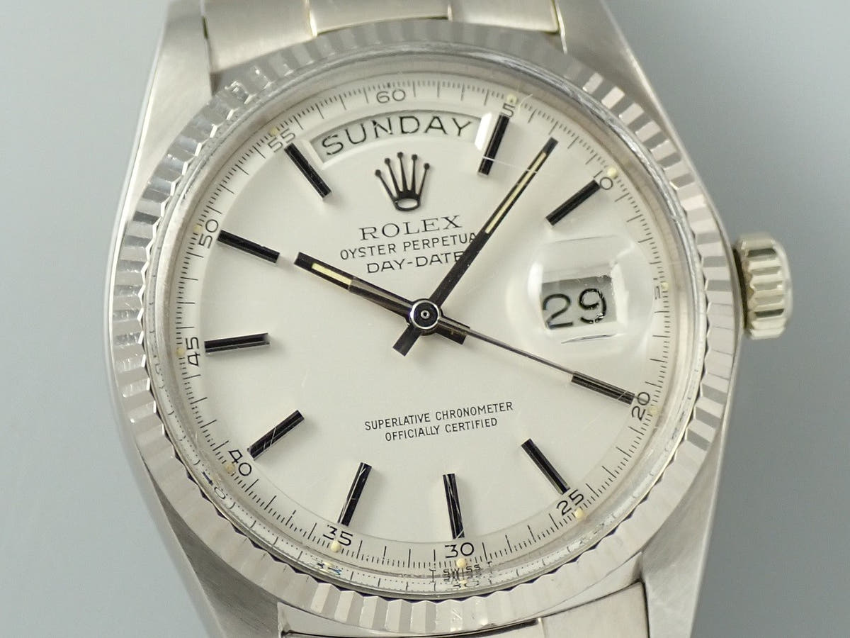 ロレックス デイデイト36 Ref.1803 シルバー文字盤 中古 6T37PAUL