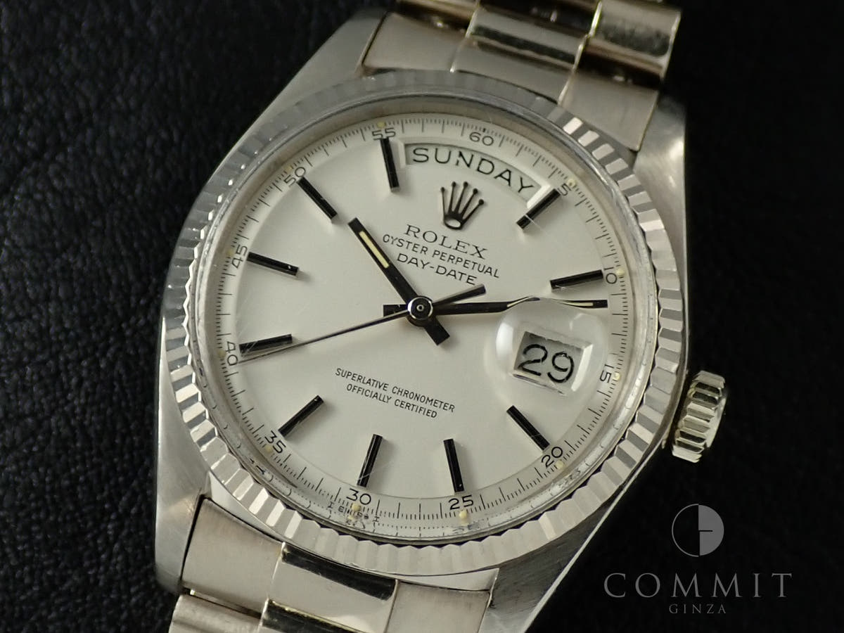 ロレックス デイデイト36 Ref.1803 シルバー文字盤 中古 6T37PAUL