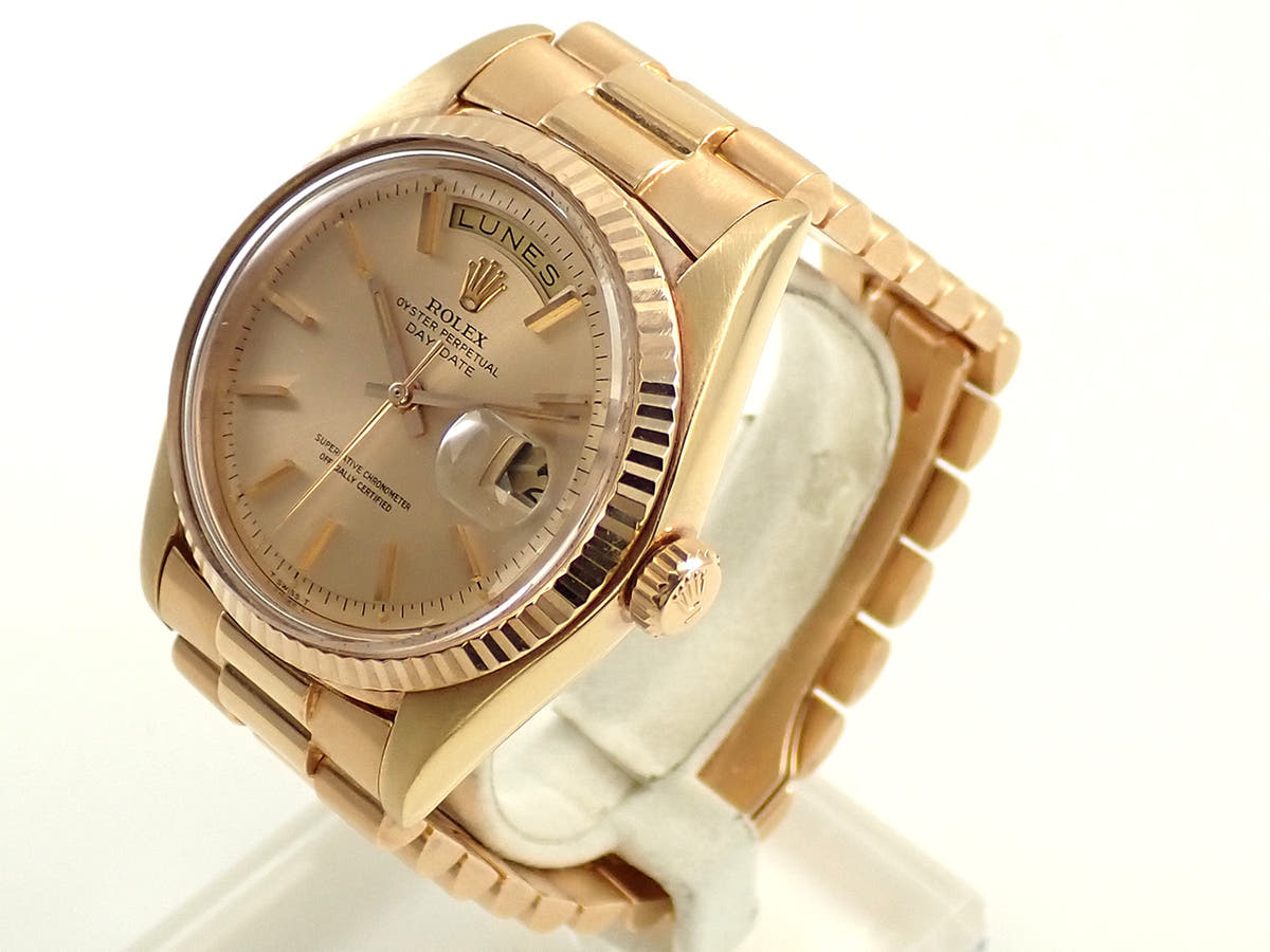 ロレックス デイデイト Ref.1803 シャンパンピンク文字盤 中古 80YXFTLR
