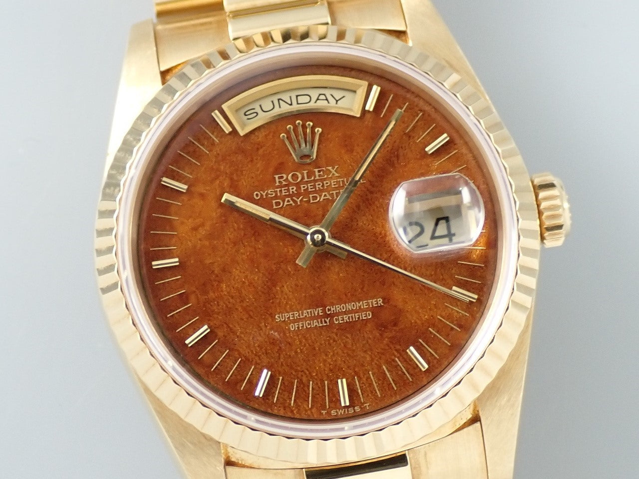 Rolex Day-Date 36 Ref.18238 18KYG Mahogany Dial