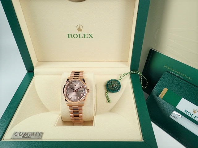 Rolex Day Date Pink 10P Diamond [Good Condition]