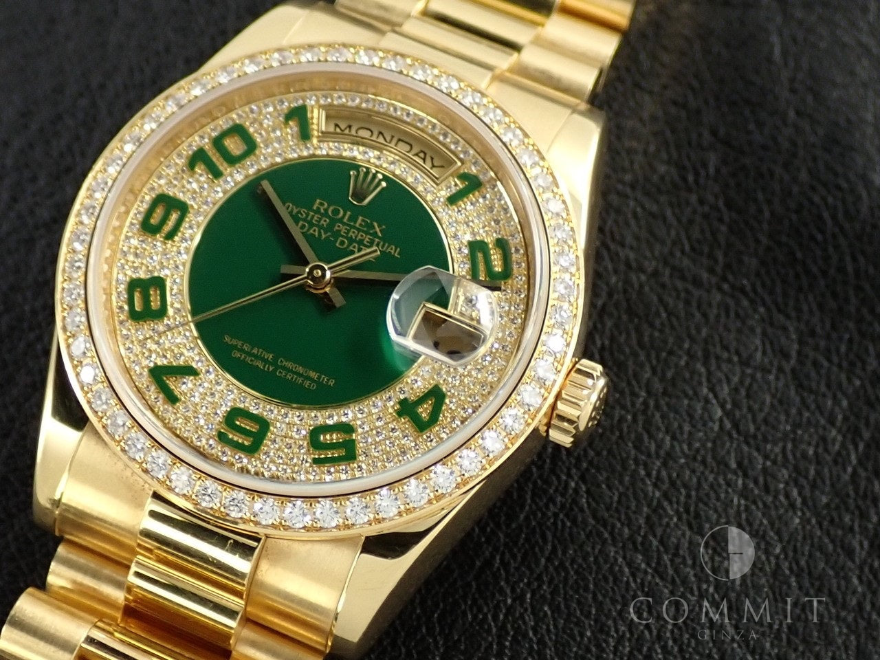 ロレックス デイデイト 118348 グリーン/ダイヤモンド 中古 ロレックス デイデイト 118348 グリーン/ダイヤモンド 中古