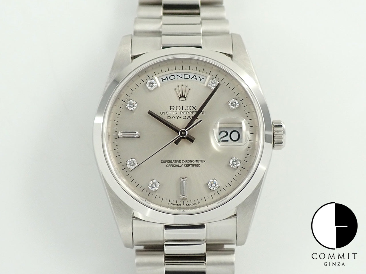 Rolex Day-Date Ref.18206 PT Ice Blue Dial