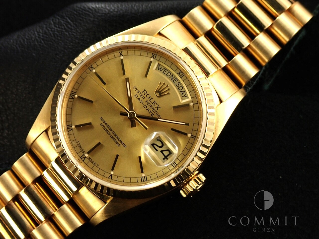 Rolex Day-Date 36 Ref.18038 18KYG Champagne Dial