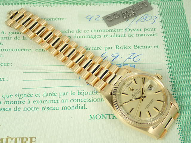 ロレックス デイデイト Ref.1803 シャンパン文字盤 中古 day-date-43