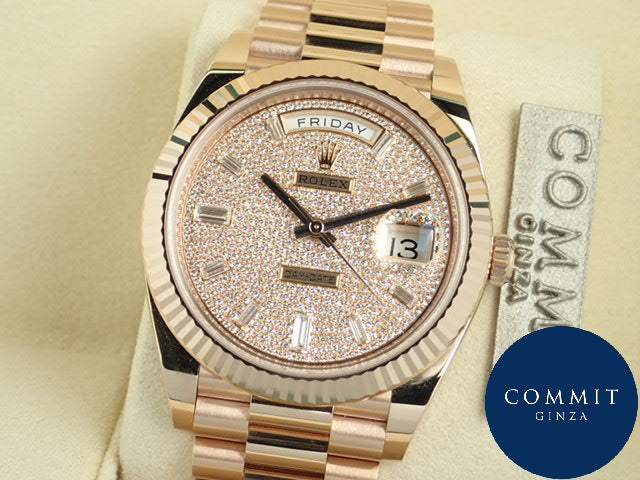 Rolex Day Date Pavé/Bucket Diamonds [Good Condition]