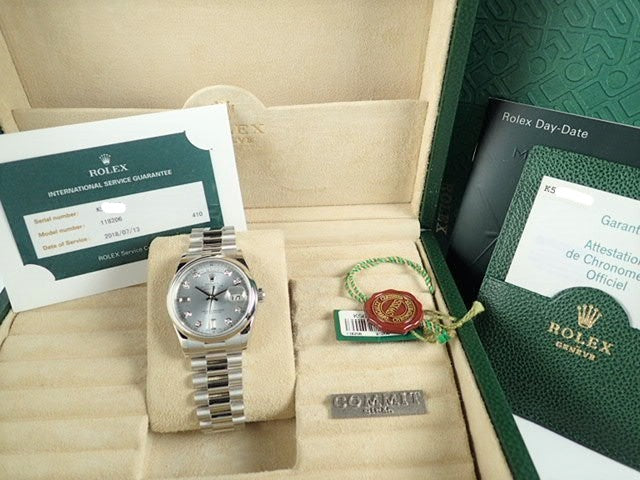 Rolex Day Date 10P Diamond Dial K Series