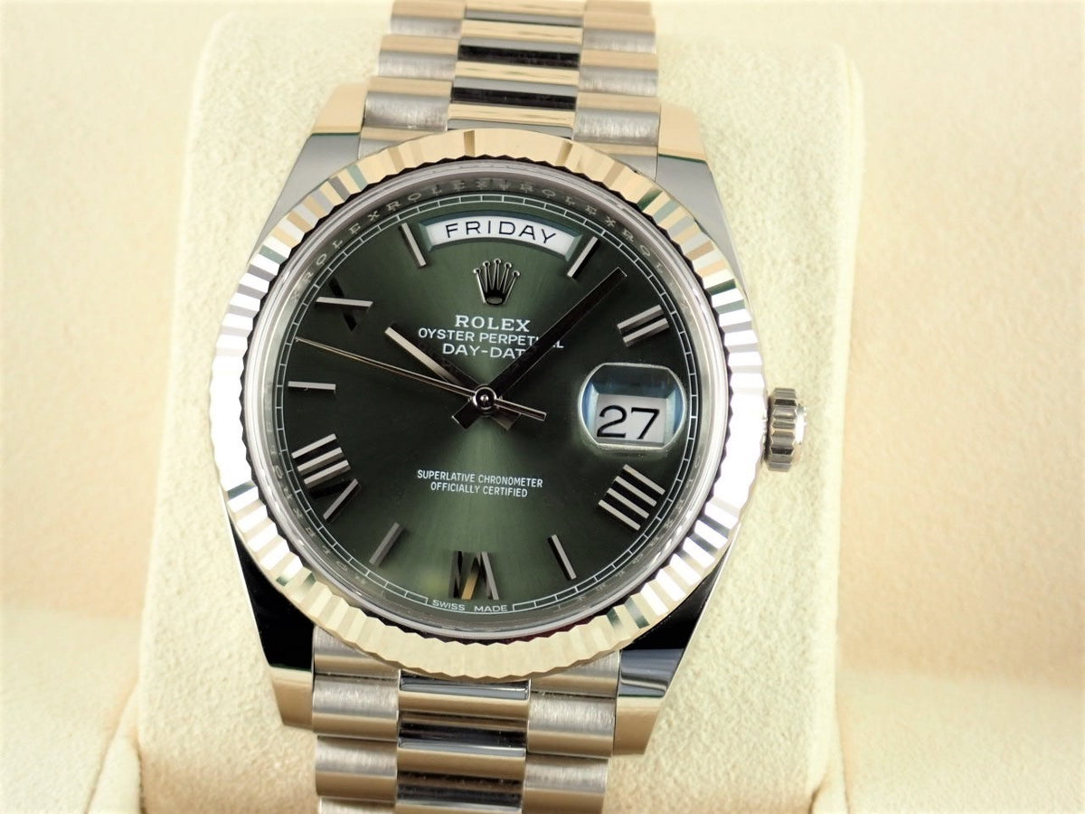 ロレックス デイデイト Ref.228239 オリーブグリーン文字盤 中古 day-date-60