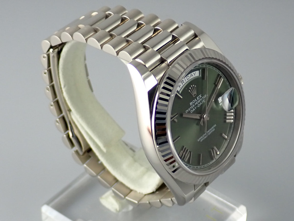 ロレックス デイデイト Ref.228239 オリーブグリーン文字盤 中古 day-date-60