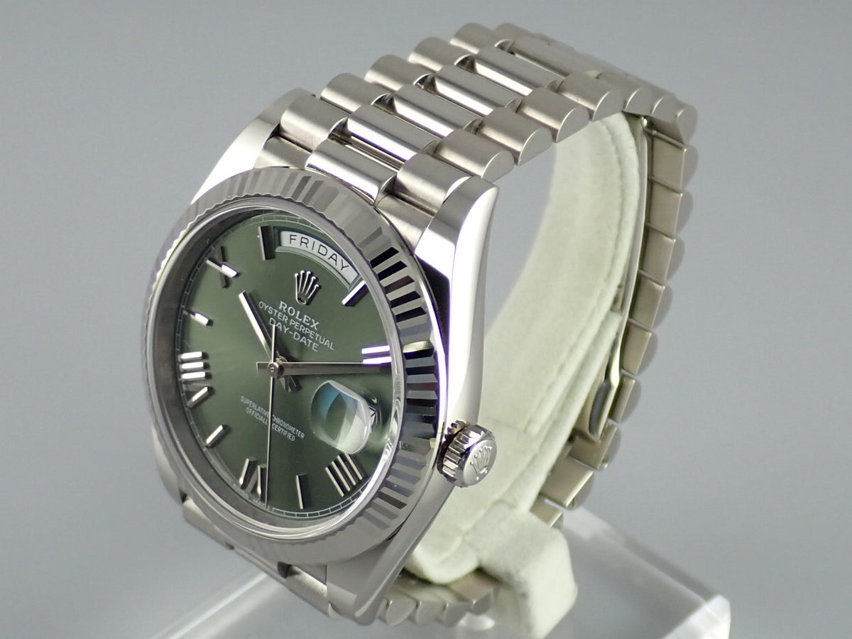 ロレックス デイデイト Ref.228239 オリーブグリーン文字盤 中古 day-date-60