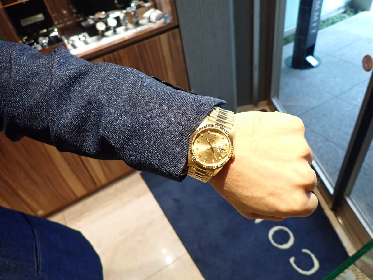 ロレックス デイデイト Ref.18238A シャンパン文字盤 中古 day-date-61