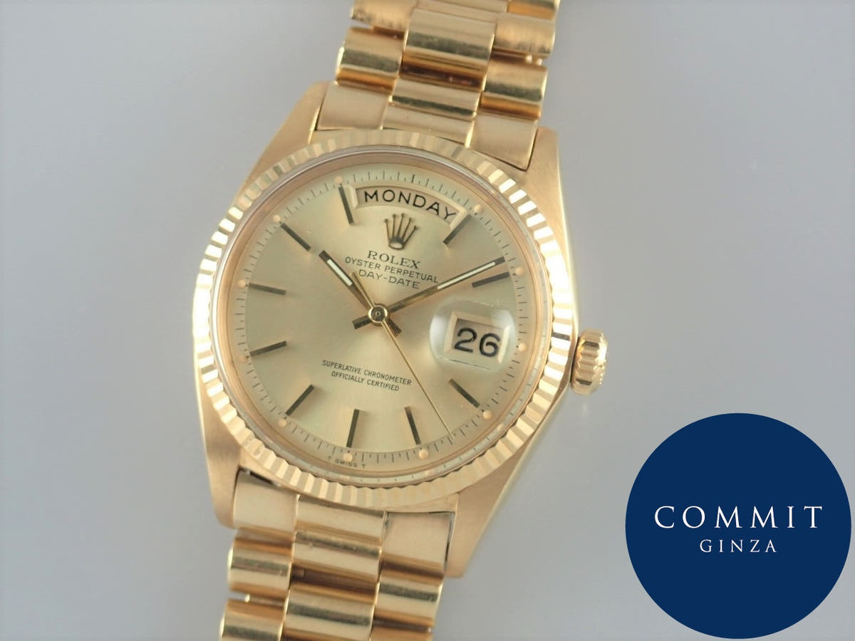 ロレックス デイデイト Ref.1803 シャンパン文字盤 中古 day-date-62