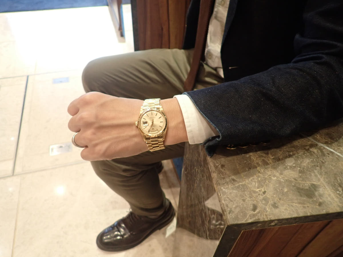 ロレックス デイデイト Ref.1803 シャンパン文字盤 中古 day-date-62