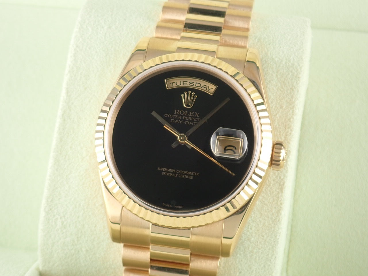 Rolex Day-Date Rare Onyx Dial D Series (around 2005)